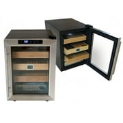 Clevelander Electric Cigar Cooler Cabinet Humidor - Stainless Steel Door - Capacity: 250