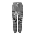 thumbnail image 4 of Arlun,Halloween Cartoon Graphic Sweatpants for Women Baggy Elastic Waisted Drawstring Wide Leg Joggers Plus Size Loose Comfy Cinch Bottom Lounge Trousers Fall Winter Outfits Black6 L, 4 of 4