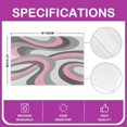 thumbnail image 4 of Pink Placemat for Kitchen Dining Table 18"x12" Pink Gray Swirls Placemats Set of 4 Pink Circles Geometry Table Place Mats Modern Circles Geometry Indoor Outdoor Decor Table Mats Non-Slip, 4 of 4