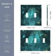 thumbnail image 2 of Yayeee Toggle Light Switch Wall Plate 3-Gang 6.37"x4.48" Decorative Outlet Cover, Magical Forest, 2 of 7