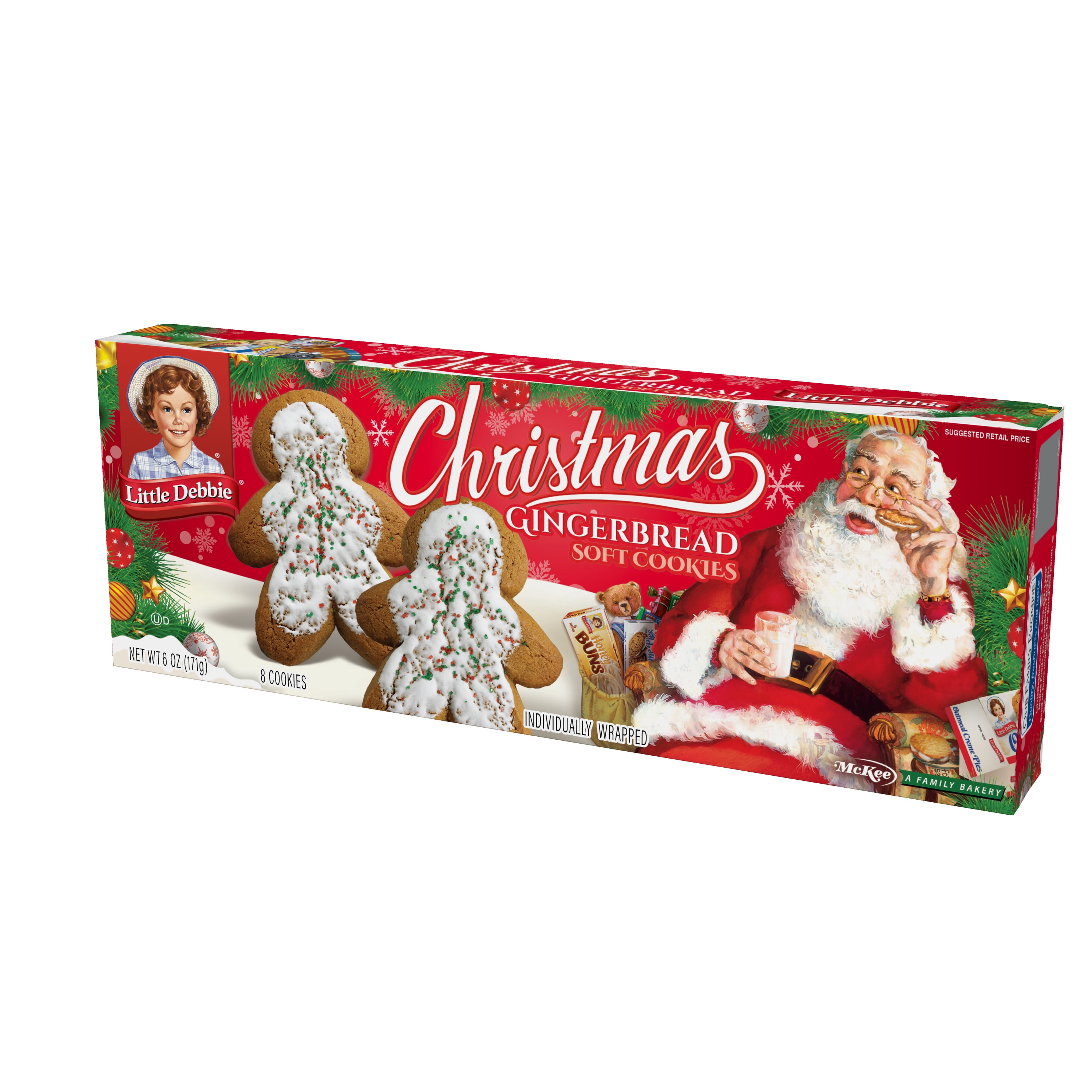 Snack Cakes, Little Debbie Family Pack Gingerbread Cookies