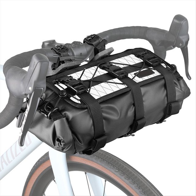 Bolsa Impermeable para Manillar de Bicicleta, Capacidad Ajustable, Bolsa Extraíble para Ciclismo de Montaña, Carretera y Grava, Paquete de Ciclismo Frontal B