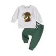 thumbnail image 6 of Futezty Toddler Boys Girls Clothes Fall Winter Outfit Sets, Baby Boy Girl Long Sleeve Round Neckline Cartoon Print Elastic Waist 1T 2T 3T 4T 5T 3PCS Christmas Set, 6 of 6