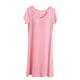 thumbnail image 2 of Camisón largo con tirantes para mujer, pijama de talla grande, vestido de casa para mujer, vestido de pijama corto con almohadilla para el pecho, estilo fino, camiseta sin mangas integrada, camisón de, 2 of 4