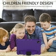 thumbnail image 6 of ELEHOLD for Samsung Galaxy Tab A11+ 2025 / A9+ 2023,11-inch Rugged Case , Shockproof Safe TPU Hand Grip Kickstand Cover with Shoulder Strap for Kids,Purple, 6 of 6