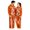 Z1-Orange, variant on Pumpkin Halloween Jumpsuit Costume for Men's, Purple pumpkin-printed, Breathable Air-Layer Polyester, Sizes S–XXXXL