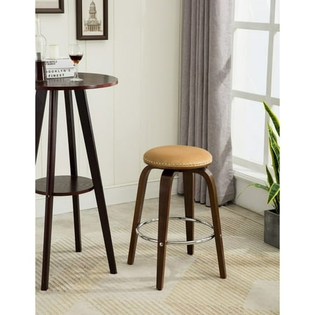 Stylish Solid Wood - Porthos Home Rocco Wood Counter Stools With Solid Beech Wood Legs, Soft Suede Upholstery, Stylish Nailhead Trim And Metal Footrest (Set Of 2 Counter Stools Per Order)