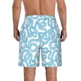 thumbnail image 3 of Naloa Blue Snake Men's Beach Shorts, Surfing shorts, Swim trunks, Quick Dry Swim Trunks for Surfing Beach Fun - Small, 3 of 9