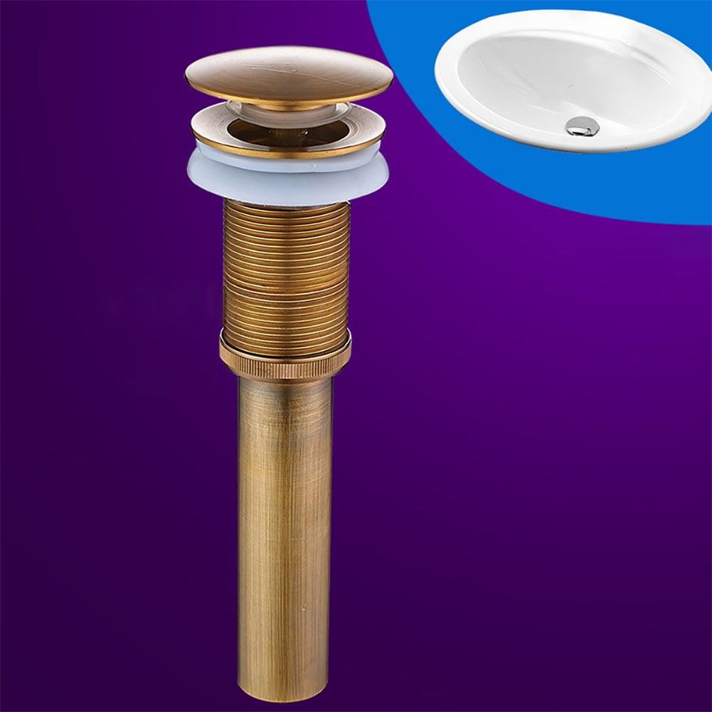 Copper Drain Odorless Sink Overflow/NonOverflow Brass Up Drain