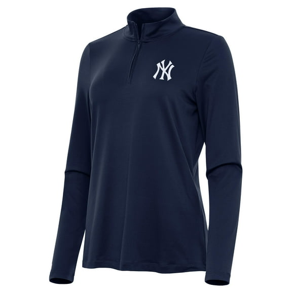 Women's Antigua Navy New York Yankees Reprocess Quarter-Zip Top