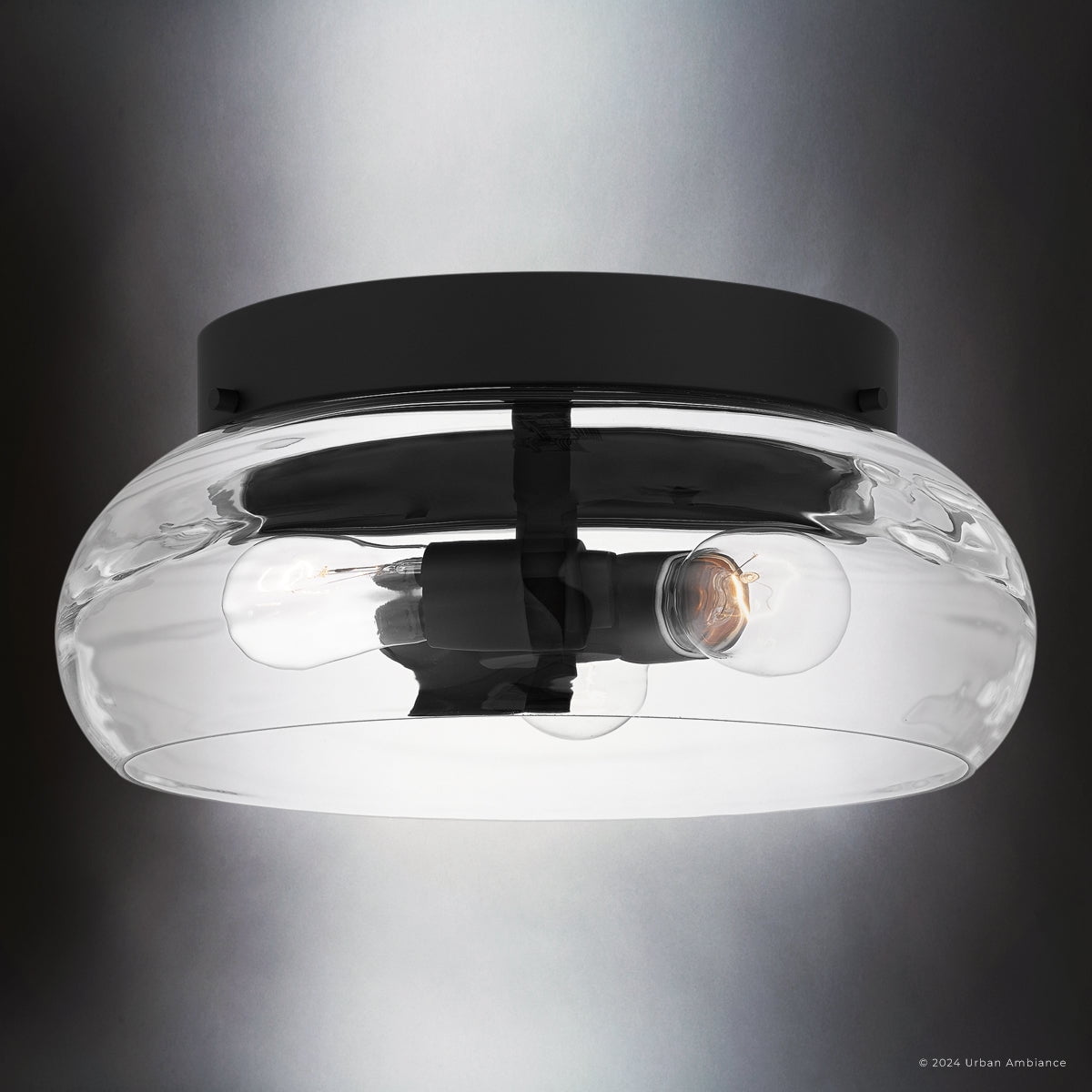 Luxury Contemporary Ceiling Light, Matte Black, UQL5513