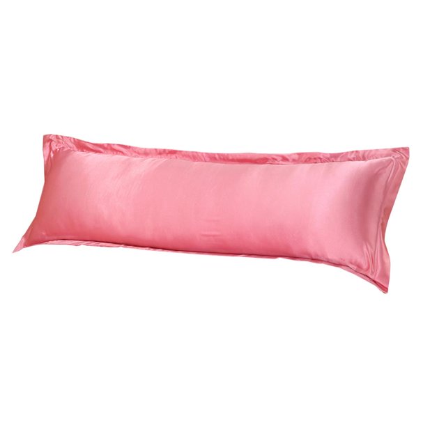 Funda de almohada Cuerpo de seda de lujo Funda de almohada Funda de almohada Reemplazo Jade Pink-150x48cm Jade rosa-150x48cm Magideal Funda de almohada