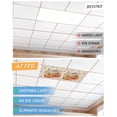 thumbnail image 6 of Fluorescent Light Covers for Ceiling Lights 3 Pack, Orange Gray Pumpkins Fall Magnetic Ceiling Light Covers 2x4ft for Classroom Office School, Thanksgiving Botanical Overhead Drop Ceiling Light Shade, 6 of 7