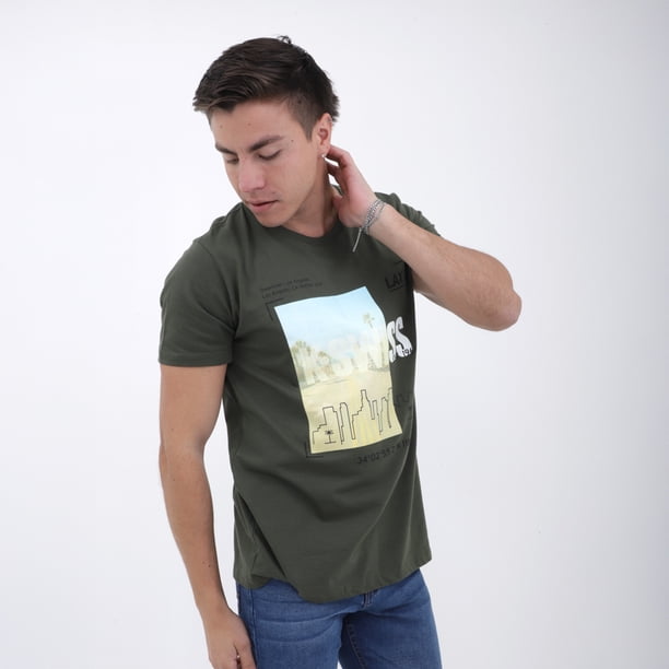 Playera Hombre K-Swiss GTSM-9 Color Verde