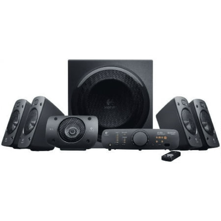 Logitech - Z906 5.1-Channel Satellite Surround Sound Speaker System (6-Piece) - Black