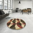 thumbnail image 4 of Ahgly Company Machine Washable Indoor Rectangle Transitional Red Brown Area Rugs, 2' x 4', 4 of 7
