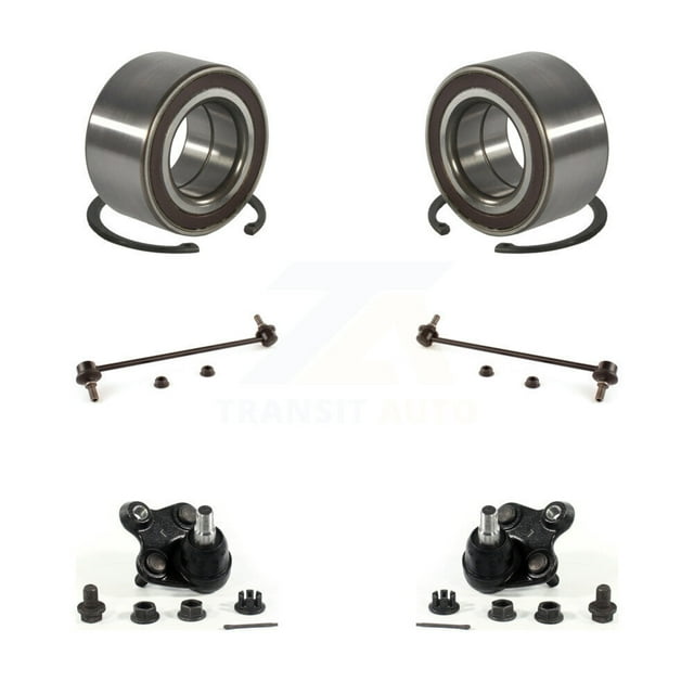 Transit Auto Front Wheel Bearing Suspension Lower Ball Joint and Sway Bar Stabilizer Link Kit for Car 2010-2011 Honda CR-V - Left Right Side (Driver Passenger) K7T-111315