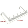 thumbnail image 2 of Over The Door Hooks Hanger With Extended Arms For Easy Use By Women Bathroom Accessories And Towel Rack Organization 1 Pack Small Hanging Laundry Bag 12 Siding Hooks for Lights Clock Key Little Clips, 2 of 3