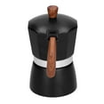 thumbnail image 3 of 3 Cups Moka Pot Coffee Pot with Heat Insulation Handle for Home Office 150ml, 3 of 21