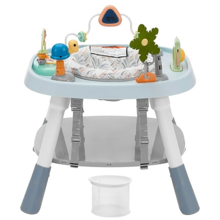 KFFKFF Baby Activity Center with Rotating Seat, Adjustable Height, Toddler Jumper and Play Table, Includes Interactive Toys and Music, Suitable for Ages 6 Months and Older