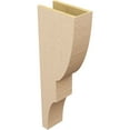 thumbnail image 5 of 6"W x 12"D x 36"H Thin Ridgewood Rough Cedar Woodgrain TimberThane Corbel, Primed Tan, 5 of 6