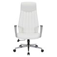 thumbnail image 3 of Scranton & Co High-Back Office Chair in Snow White with Chrome Base, 3 of 11
