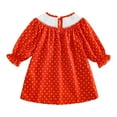 thumbnail image 4 of Kogui Long Sleeve Dress for Toddler Girls Girls' Dress, Toddler Long Sleeve DressesSize 2T 3T(Red,2-3 Years), 4 of 8