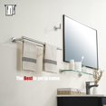 thumbnail image 4 of Double Towel Bar Matte Stainless Steel Bath Towel Rack for Bathroom Towel Holder Wall Mount Total Length TBLPB, 4 of 8