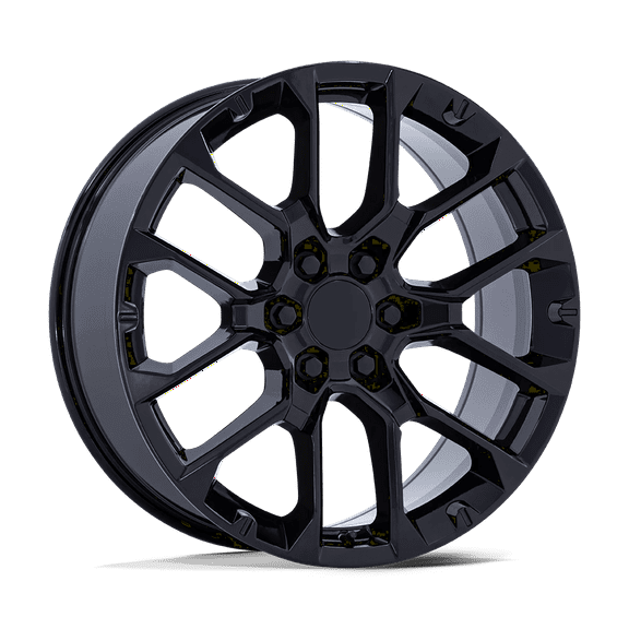 Performance Replicas Cast Aluminum Wheel PR224 22x9 6x5.5 G-BLK 28mm, 224GB-2295828