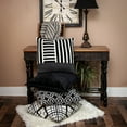 thumbnail image 5 of Nassau Collection Beige and Black Handloom Throw Blanket 52" x 67", 5 of 5