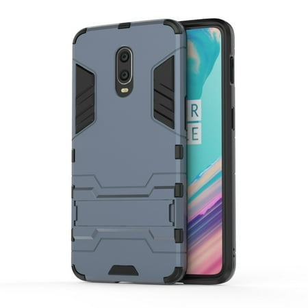 Shockproof PC + TPU Case with Holder for OnePlus 7 / 6T
