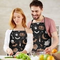 thumbnail image 4 of Vintage Halloween Pattern Apron-Garden Aprons for Women with Pockets-Cotton Linen Waterproof Kitchen Cooking Gardening Aprons Adjustable for Kitchen,Cooking,BBQ and Salon 33"x27", 4 of 7