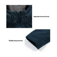 thumbnail image 7 of Little Donkey Andy Men's Hooded Polar Fleece Jackets for Hiking Travel Casual Warm Winter Deep Blue Heather XXL, 7 of 7