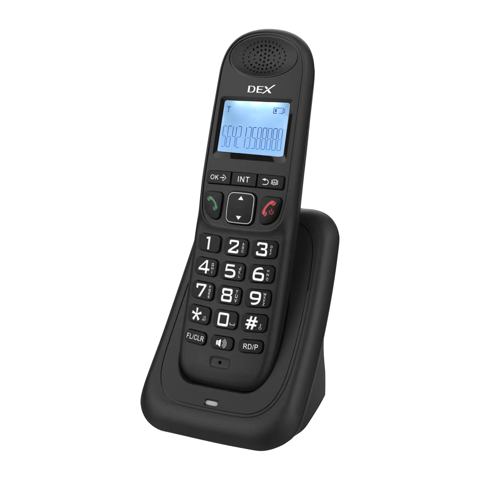 Expandable Cordless Phone System with 3 Lines Display Caller Support 5