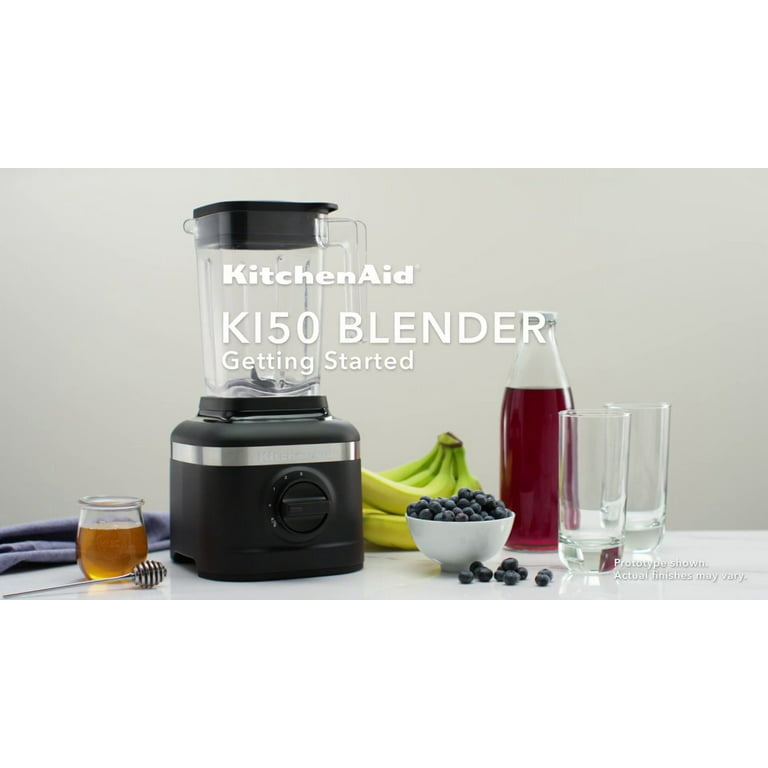 KitchenAid K150 3-Speed Blender + 2 Personal Jars | Blue Velvet