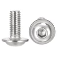 thumbnail image 1 of Unique Bargains M6 x 14mm 304 Stainless Steel Flanged Button Head Socket Cap Screws 20 Pack, 1 of 5