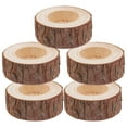 thumbnail image 1 of 5Pcs Stump Candle Holders Wooden Candlesticks Candle Stand Photography Props, 1 of 7
