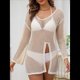 thumbnail image 4 of Pañuelos de Crochet para Mujer, Pareos de Baño Calados, Trajes de Verano Tejidos Arroz con Albaricoque un Tamaño, 4 of 10