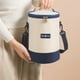 thumbnail image 5 of Fiudx Bolsa Cilíndrica Térmica para Almuerzo, Diseño Multicapa, Mantiene La Comida Caliente o Fría, Tela Repelente Al Agua y Al Aceite, Gran Capacidad para Comidas y Refrigerios, Ideal para Uso En Ex, 5 of 6