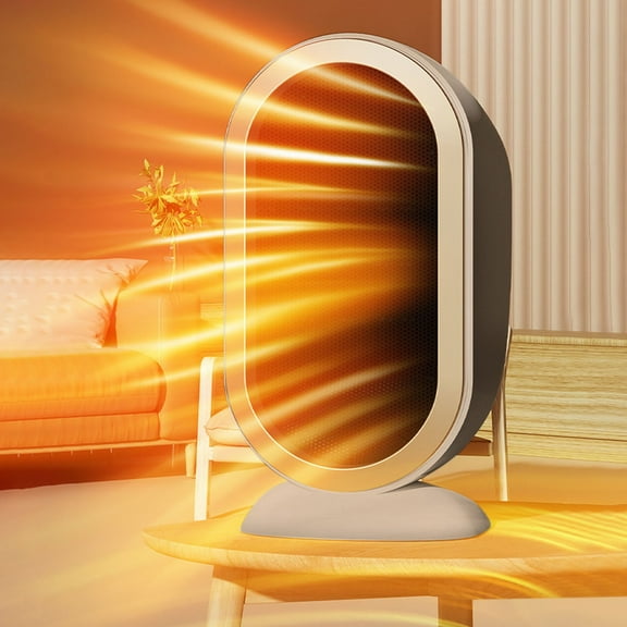 Fnochy Space Heater Indoor, 1200W Spaces Heater for Indoor Use, Quiet Office Heater for Indoor Use with 2 Heating Modes, Overheat Protection, Tip-Over Protection, Portable Heater for Office Bedroom