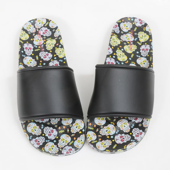 Sugar Skull Dia De Los Muertos Women's Slide Sandal