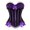 Purple, variant on Fesfesfes Plus Size Bodysuit For Women Black Bustier Lingerie For Halloween Costume Dress Bustier Top Gothic Shapewear Underwear
