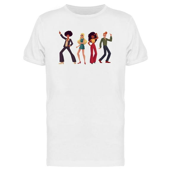 Retro Style Dancers T-Shirt Men -Image by Shutterstock, Male Medium