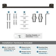 thumbnail image 5 of Amerock Stature Oil-Rubbed Bronze 24 inch (610mm) Towel Bar, 5 of 8