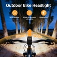 thumbnail image 4 of Behome Rechargeable Bike Light with 5+4 Light Modes, Waterproof Bicycle Light for Night Riding, Bicycle Headlight Set, Bike Light Front and Back Light for Road, Mountain, Night Riding, 4 of 7