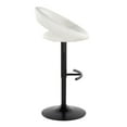 thumbnail image 5 of Posh Adjustable Bar Stools Set of 2, Bar Height Stools, Char Chairs, Barstool Set of 2, Black and Gold Bar Stools, White and Gold Bar Stools Set of 2 (Black Metal, White), 5 of 6