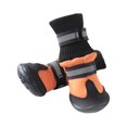 thumbnail image 1 of Botas de perro al aire libre impermeable para invierno, zapatos calientes para perro, protector de patas para senderismo, L, naranja Feliz Sencillez, 1 of 5