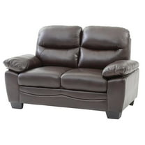 Glory Furniture Marta Loveseat in Dark Brown Color