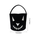 thumbnail image 3 of Halloween Candy Bag Large Capacity Felt Pumpkin Ghost Storage Basket 7.9x7.1in with Handle for Trick or Treat Party by OVFUIZ, 3 of 6