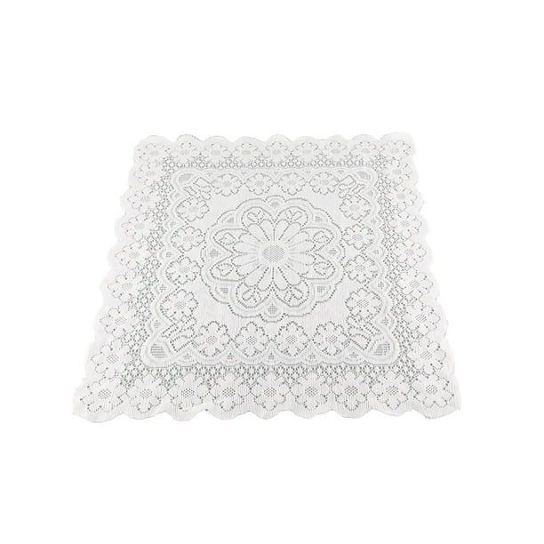 Cubierta de mesa de encaje, mantel de encaje, mantel de encaje con patrón hueco, mantel de encaje rectangular, grado profesional